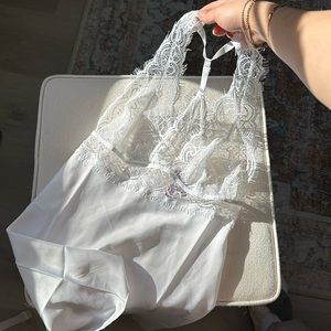 BRAND NEW ADORE ME ZANDY babydoll lace slip dress size small